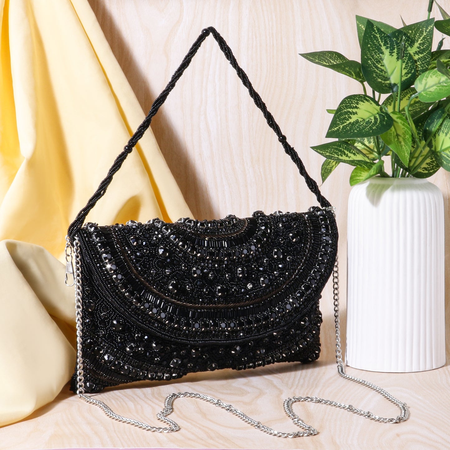 ORLINA – Premium Hand Embroidered Designer Clutch by QANISHA