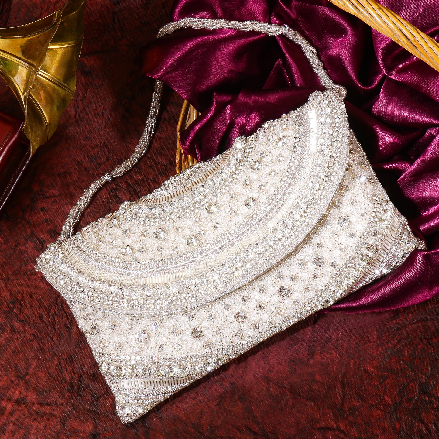 ORLINA – Premium Hand Embroidered Designer Clutch by QANISHA