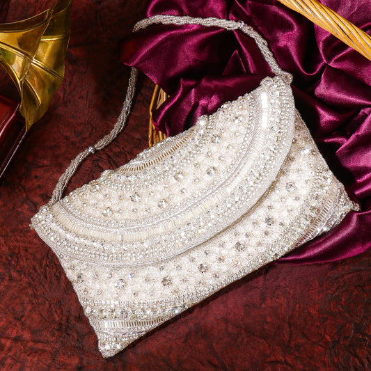 ORLINA – Premium Hand Embroidered Designer Clutch by QANISHA