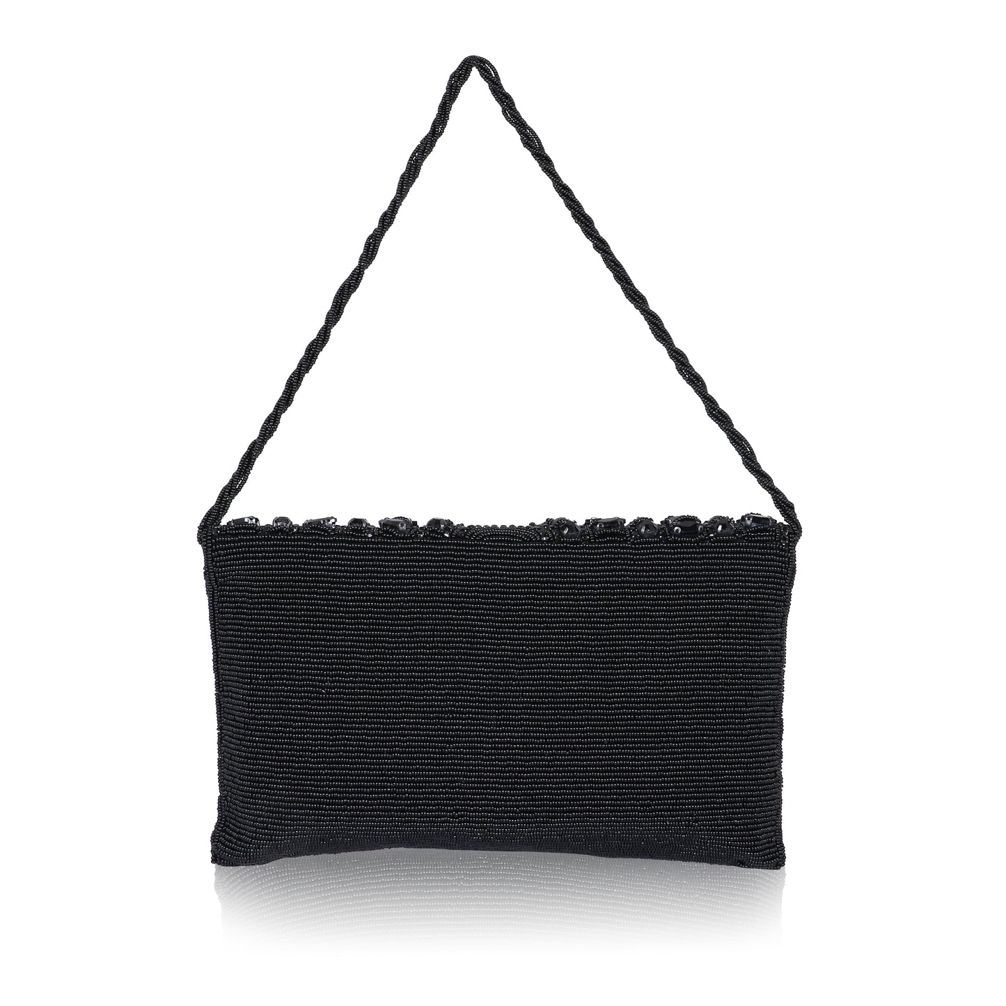 QANISHA  RUHANI – Luxury Hand-Zari Embroidered Bridal Clutch with Dual Carrying Options