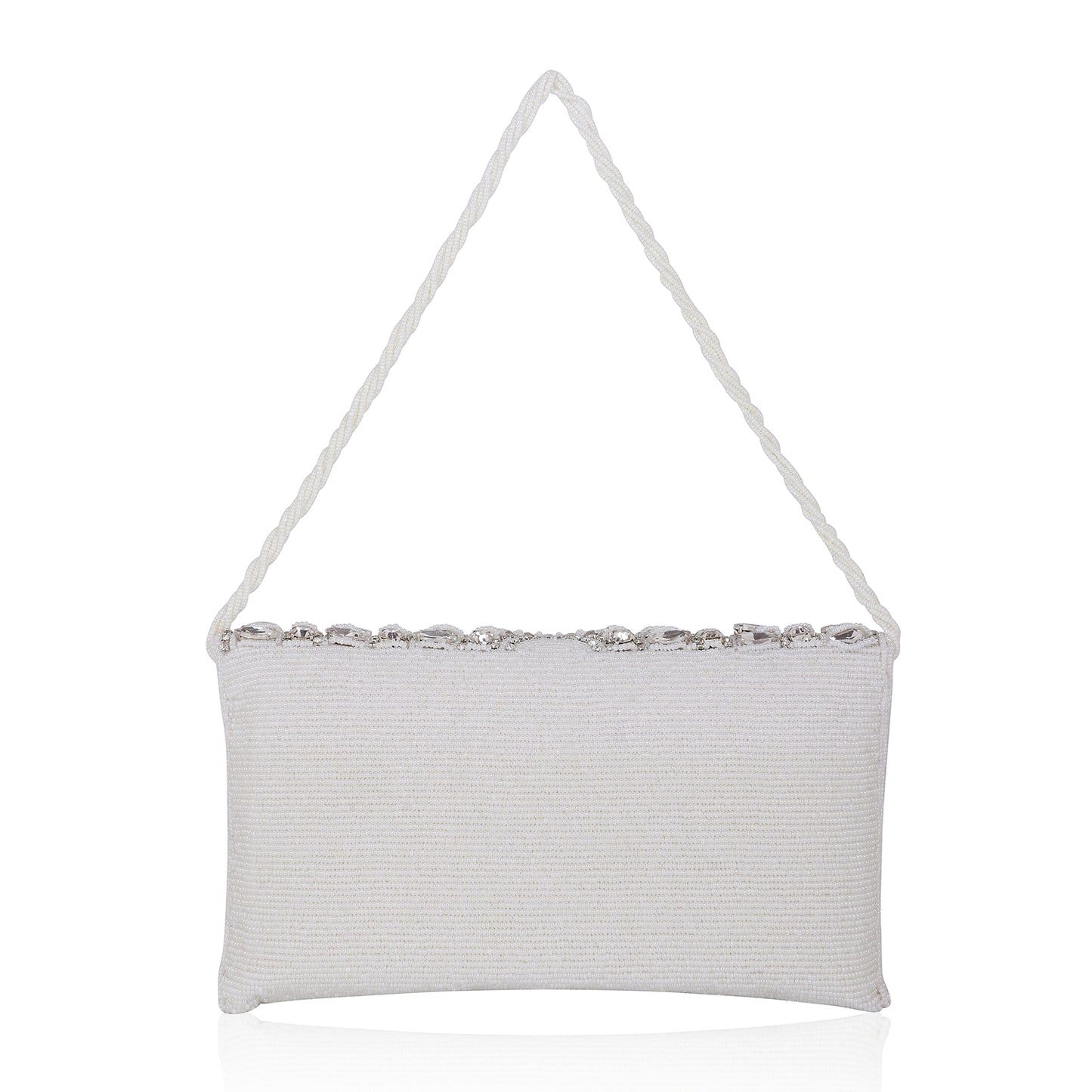 QANISHA  RUHANI – Luxury Hand-Zari Embroidered Bridal Clutch with Dual Carrying Options